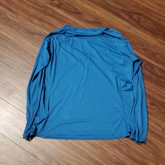 Patagonia Teal Blue Grid Capilene Base Layer - Picture 7 of 7